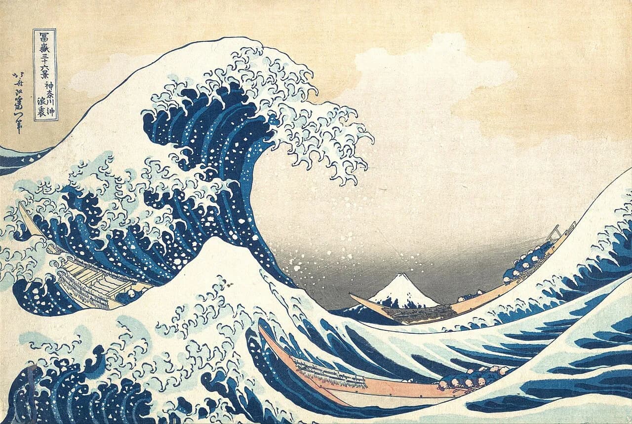 The Great Wave Canvas Tote